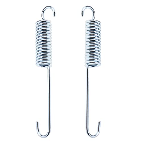 SING F LTD 2pcs 120mm Length Motorcycle Motorbike Silver Kickstand Return Spring Metal Foot Kickstand Side Stand Spring Strong Rebound - Image 1