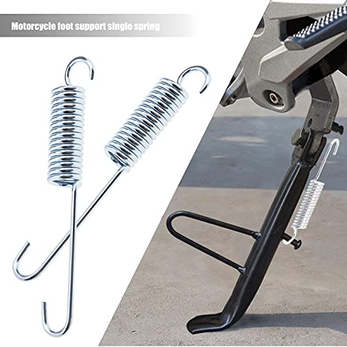 SING F LTD 2pcs 120mm Length Motorcycle Motorbike Silver Kickstand Return Spring Metal Foot Kickstand Side Stand Spring Strong Rebound - Image 5