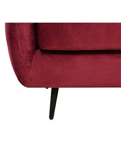 DANUBE HOME أريكة زاوية من القماش بتصميم حديث من Axel أرائك على شكل حرف L أثاث مريح لغرفة المعيشة للمنزل L 189 x W 130 x H 84 سم أحمر  - Image 5
