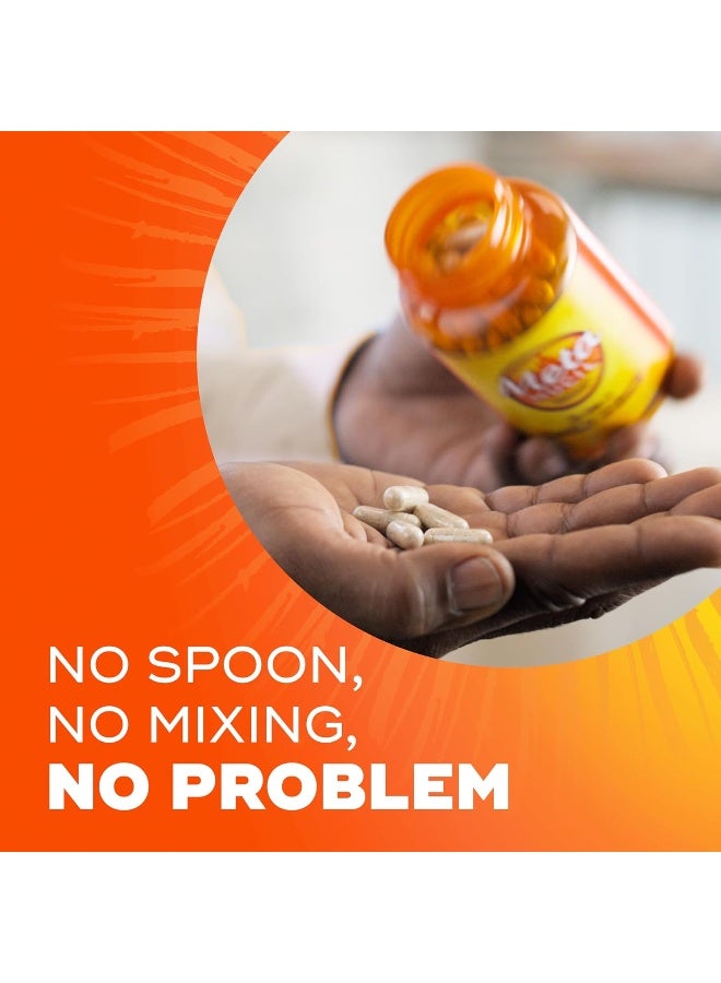 Metamucil, Daily Psyllium Husk Powder Supplement, 3-in-1 Fiber for Digestive Health, Plant Based Fiber, 300ct Capsules - Image 4