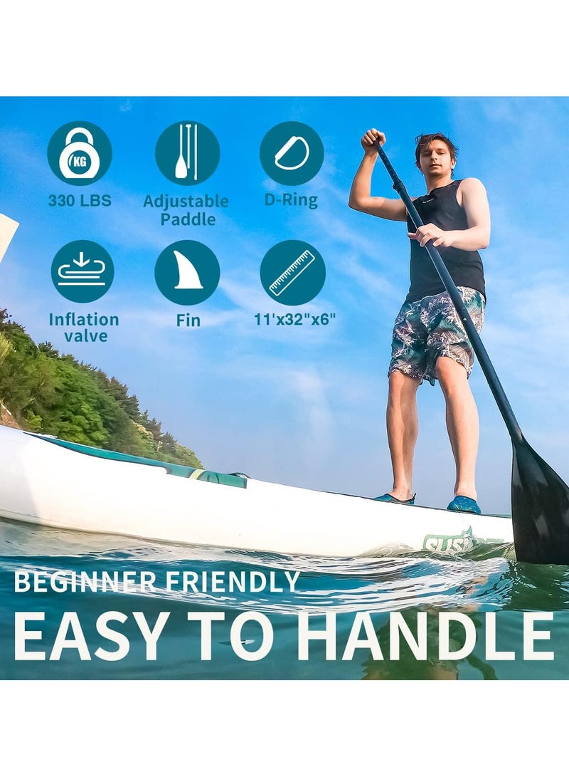 Generic Inflatable Paddle Board, 10‘6“ 11ft  - Image 3
