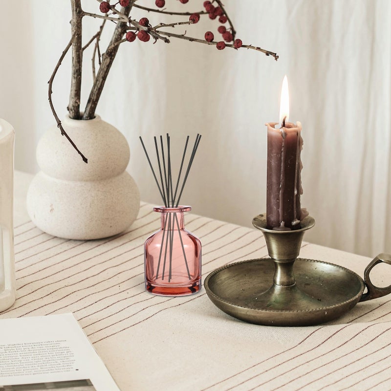 2pcs Reed Diffuser Bottles: Glass Aromatherapy Bottle 150ml - Empty Fragrance Container Decorative Oil Dispenser for Home Refillable Storage - Image 1