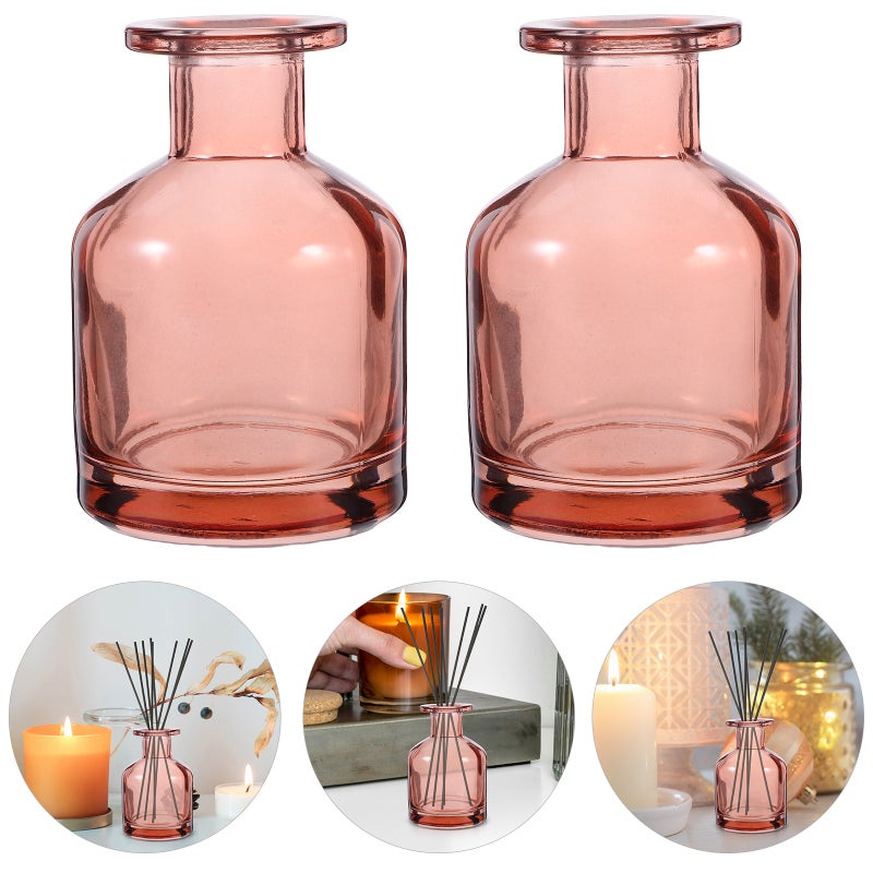 2pcs Reed Diffuser Bottles: Glass Aromatherapy Bottle 150ml - Empty Fragrance Container Decorative Oil Dispenser for Home Refillable Storage - Image 3