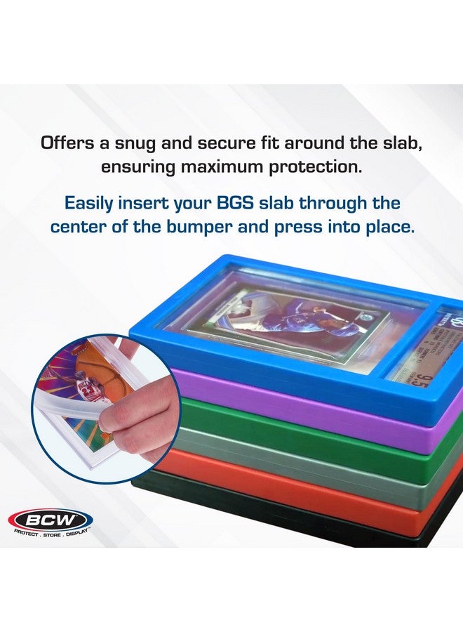 BCW BCW Graded Card Slab Bumpers for BGS Slabs - Black | 6-Pack Durable TPE Edge Protectors | Shields BGS-Standard Slabs from Scuffs, Chips & Impact Damage | Easy Fit & Non-Slip Grip for Trading Cards  - Image 4