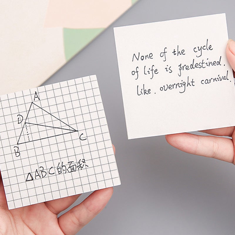 Reusable Sticky Notes For Students, Grid Blank Inner Pages, Memo Pads, Tearable Sticky Notes - Image 4