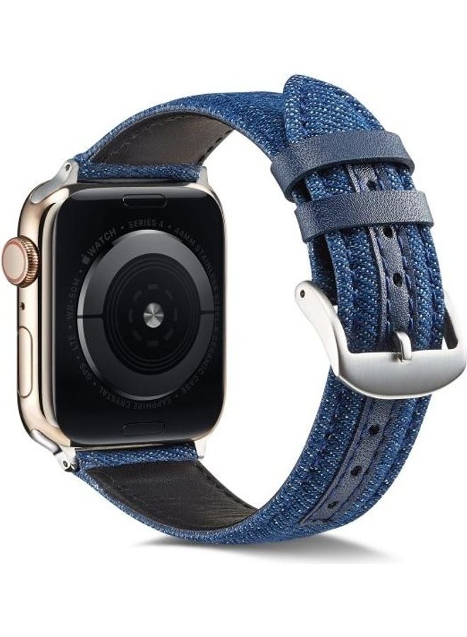 هوها سوار بديل لساعة أبل أزرق - Image 3