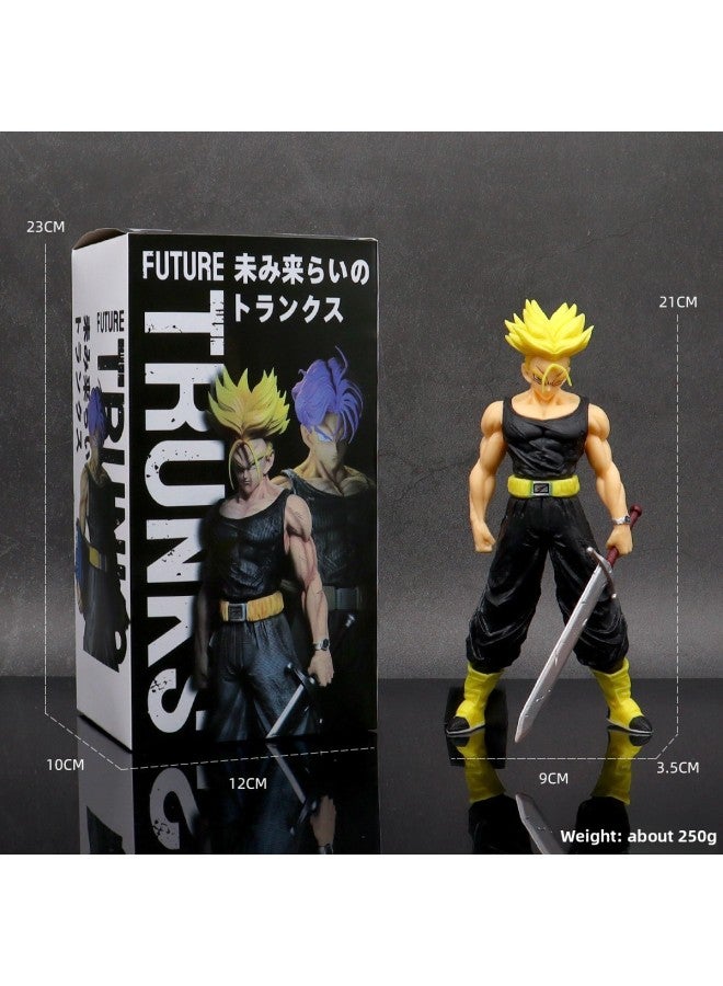 Dragon Ball Animation Hand-held Super Saiyan Wukong Vegeta Desktop Ornaments Model War Damage Super Four Enlightenment Gita