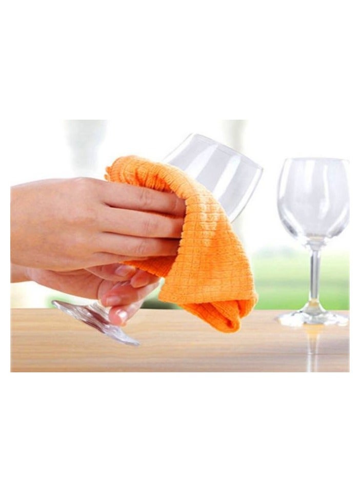 فوط مطبخ مايكروفايبر ٥ قطع الوان متعدده - Image 2