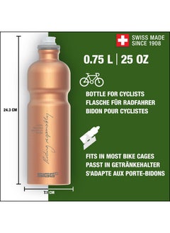 Sigg Pcr Aluminum Water Bottle Move Myplanet Copper Leakproof Lightweight Bpa Free 25 Oz  - Image 2