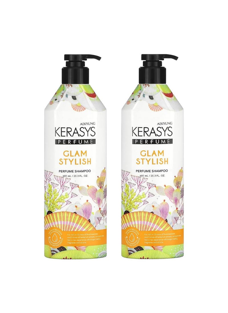 Kerasys Kerasys Perfume Glam Stylish 203 fl oz  600 ml Shampoo 2Pack 