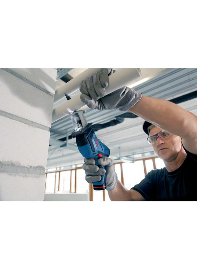 BOSCH GSA 12V-14 Professional Cordless Reciprocating Saw with 2.0Ah Battery, Charger and Free Jigsaw Blade Blue and Black 13.3 x 25.5 x 7 cm JE0 601 64L 902.B - Image 3