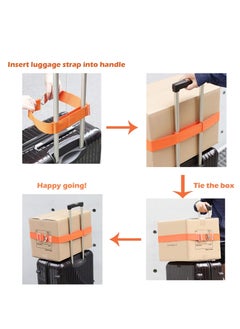SYOSI Luggage Straps, Suitcase Bungee Belts, Adjustable Suitcase Belts Travel Accessories, Packing Straps Travel Belts Accessories for Business Traveling Packing, L and S size, 2Pack Yellow  - Image 3