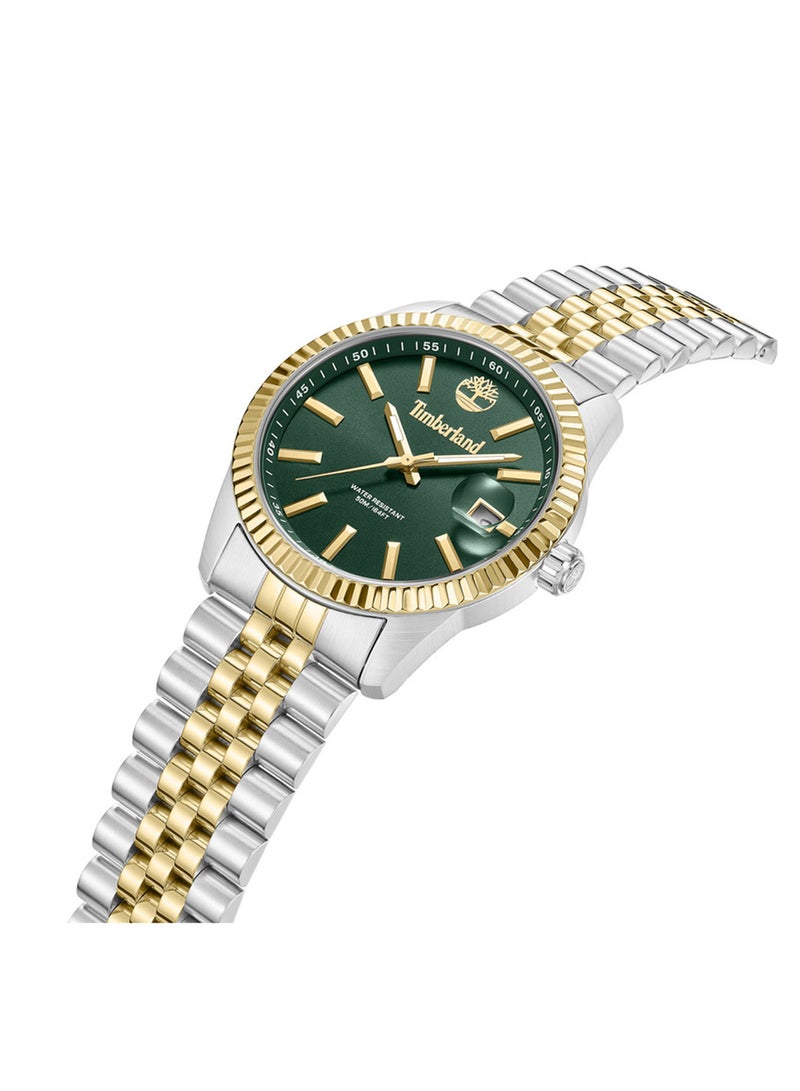 Timberland Men Northerd Silver Dial Stainless Steel Bracelet Analog Watch for Men, 41mm - Image 2