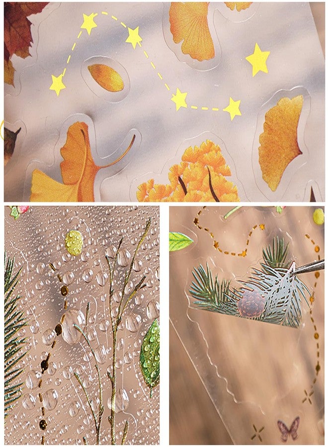 Doraking Autumn Style Stickers Set - Decorative Cut Out Waterproof Sticker Sheets for Scrapbooking, Kid DIY Arts Crafts, Album, Bullet Journaling, Junk Journal, Planners, Calendars and Notebook - Image 3