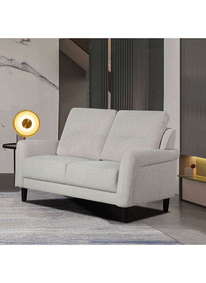 Home Box أريكة أوكلاند ذات المقعدين ذات اللون البيج من القماش 91 × 93 × 150 سم  - Image 1