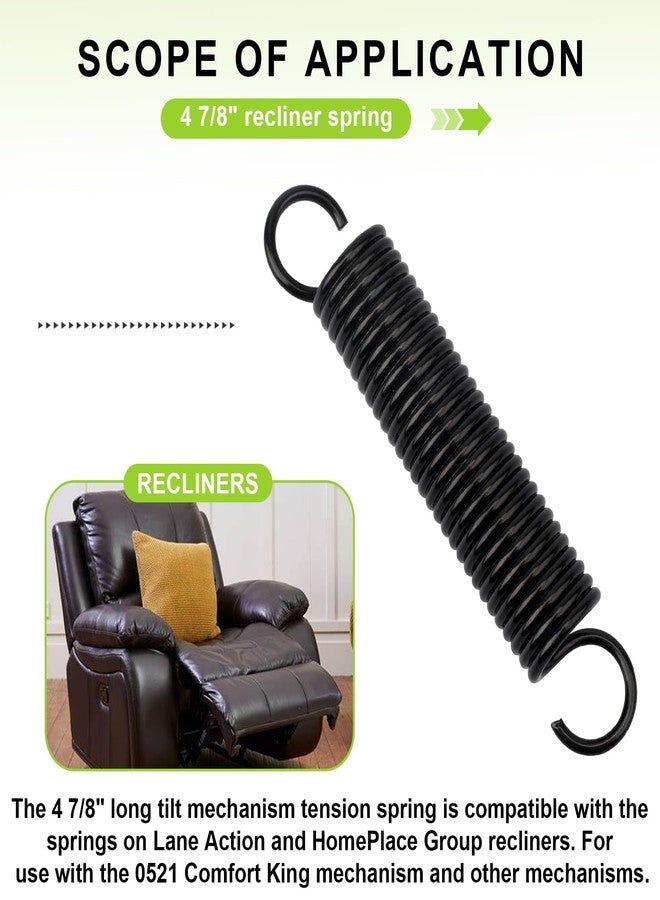 Valorup 4 7/8-Inch Replacement Recliner Springs-Compatible with Lane Recliner Spring & Lazy Boy Power Recliner Parts, Heavy-Duty Extension Springs for Recliner Mechanism Furniture Bearing, 1 Pack - Image 5