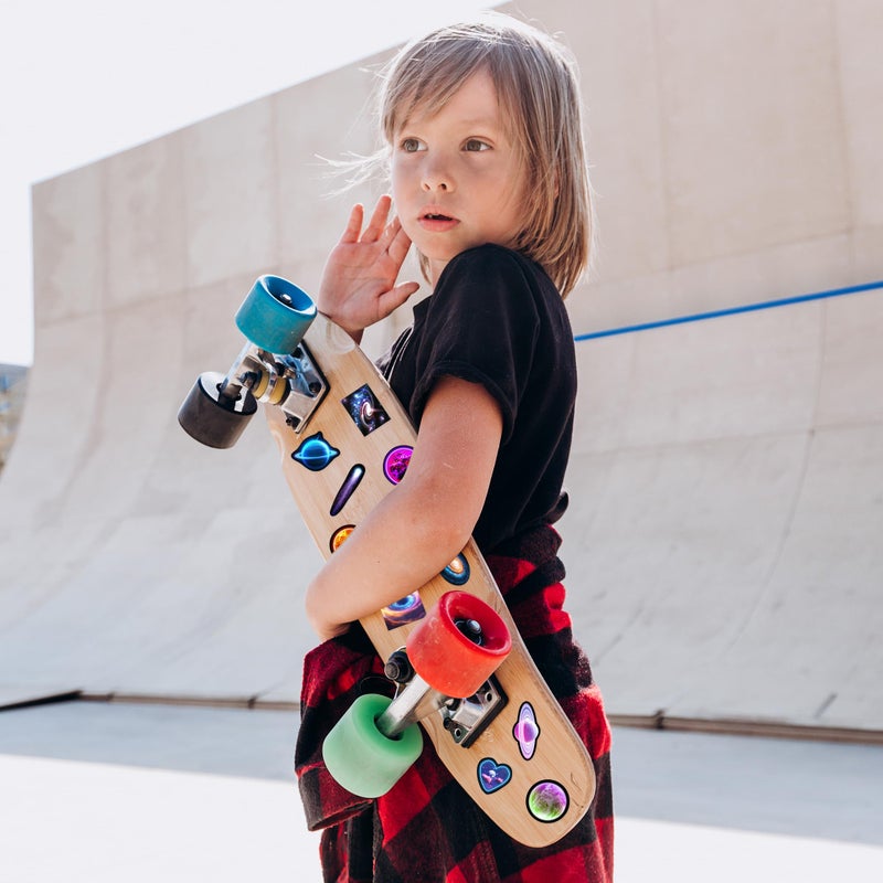 Robmoda Glow in The Dark Neon Planets Water Bottle Stickers for Kids, 70 PCS Vinyl Space Waterproof Decals for Laptop Phone Case, Solar System Decor for Adults Kids Girls Boys - Image 5