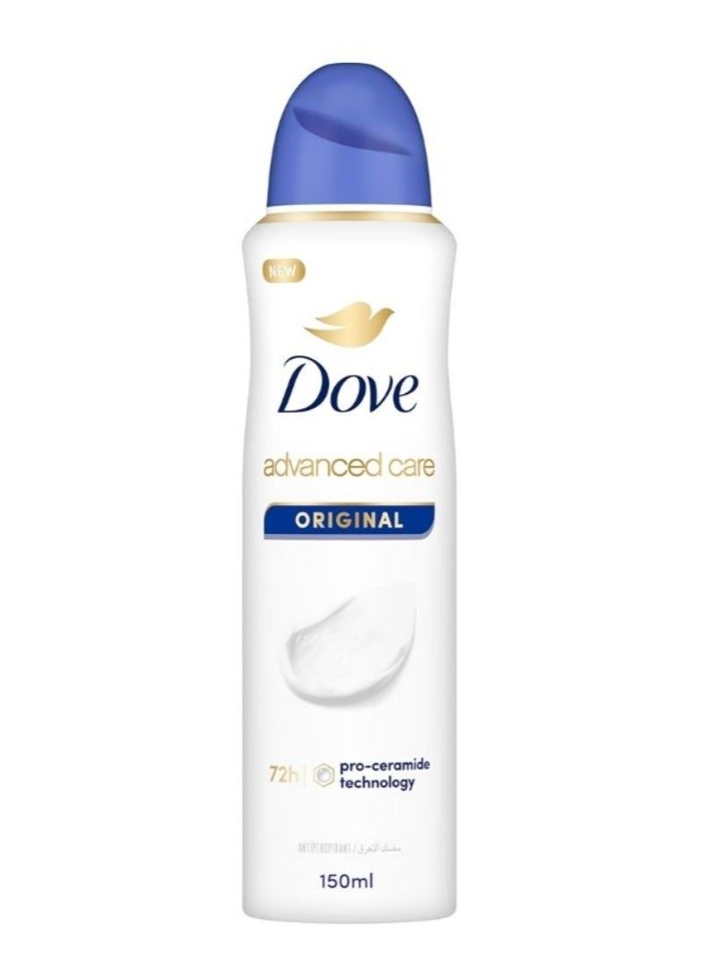 Dove Advanced Care Original Antiperspirant Spray – 72H Sweat & Odor Protection - Image 1