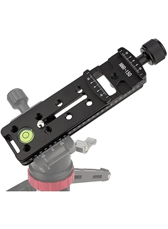 Arabest Camera Rail Nodal Slide with 150mm Quick Release Plate Clamp for Arca Swiss Tripod, perfect for DSLR Tripod, Monopod, and Ball Head, ideal for Panoramic and Close-up Photography.  - Image 1
