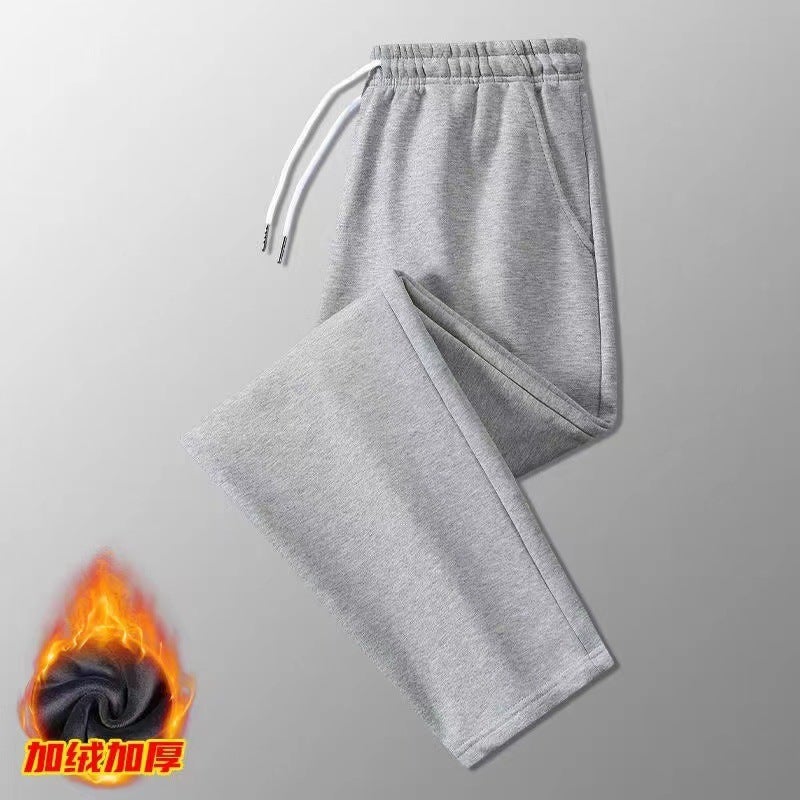 Autumn New Sports Pants Trousers Men'S Sports Casual Straight Leg Loose Men'S Sweatpants Fleece-Lined Trendy Leg Pants - Image 2