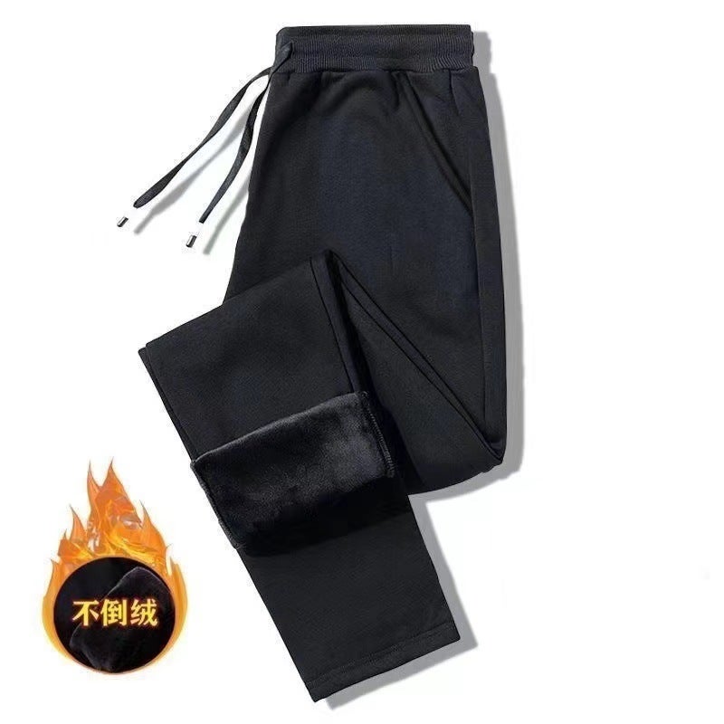 Autumn New Sports Pants Trousers Men'S Sports Casual Straight Leg Loose Men'S Sweatpants Fleece-Lined Trendy Leg Pants - Image 3