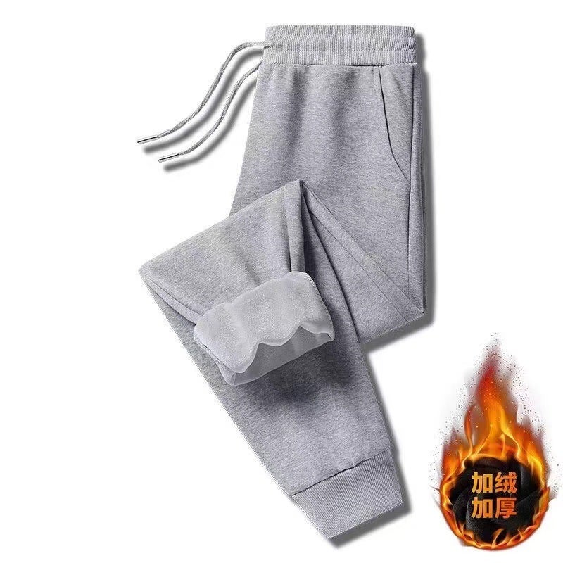 Autumn New Sports Pants Trousers Men'S Sports Casual Straight Leg Loose Men'S Sweatpants Fleece-Lined Trendy Leg Pants - Image 4