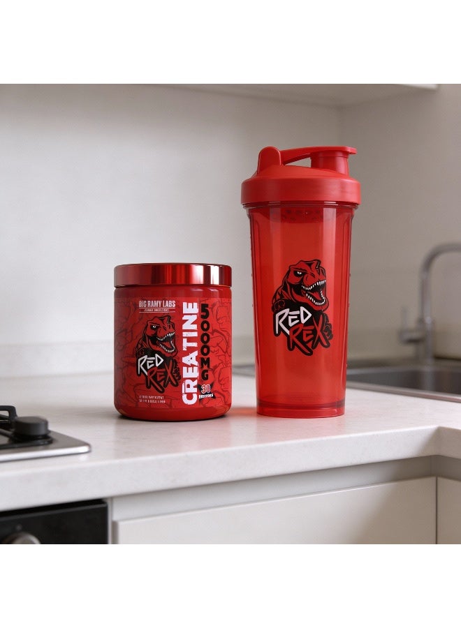 RED REX Creatine Monohydrate Powder - 300g - for Muscle Growth & Recovery - Image 2