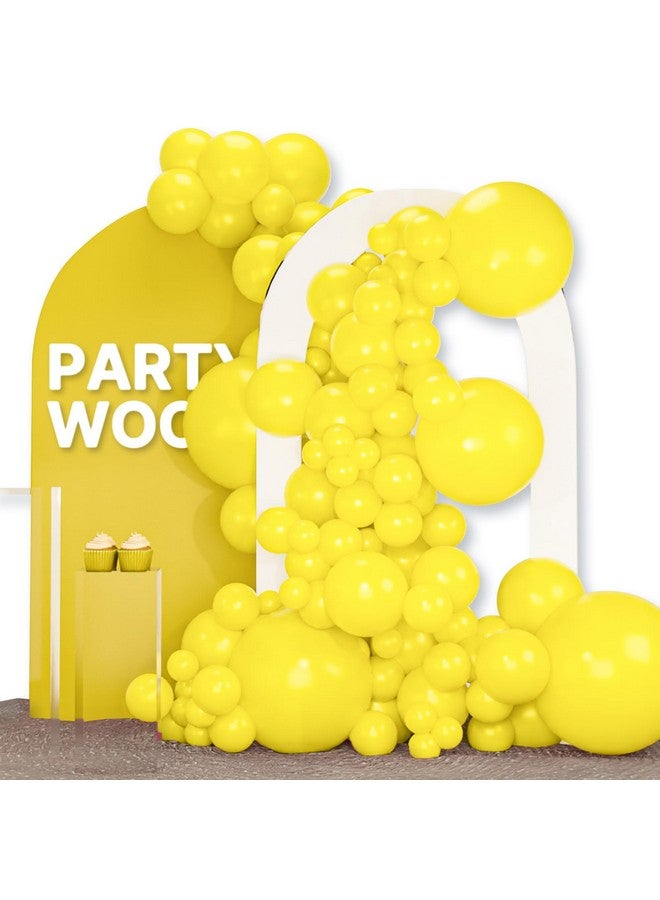 PartyWoo Yellow Balloons 120 pcs Different Sizes of 18 12 10 5 Inch Matte Light Yellow Latex Balloon Arch Kit Garland for Easter Bee Baby Shower Sunflower Birthday Graduation Decorations Yellow-Y55 - Image 1