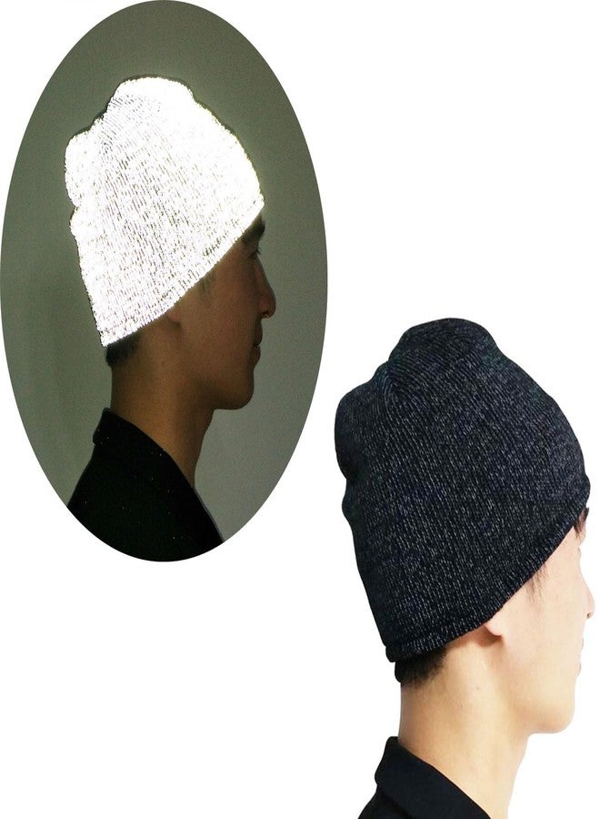 AMNQUERXUS Reflective Winter Beanie Hats Reflector Cap for Women Men Safety Gear for Running - Image 2