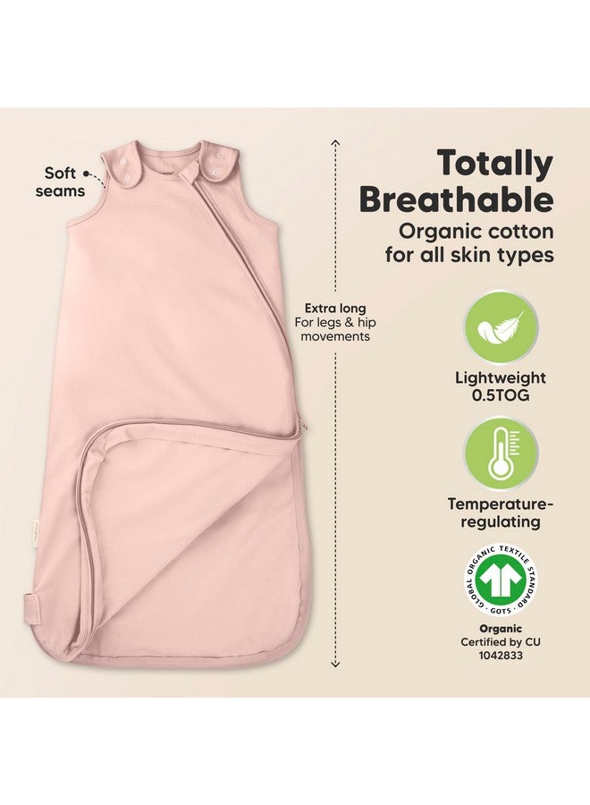 KeaBabies 2-Pack Organic Baby Sleep Sacks, 100% Cotton - Soft & Breathable 0.5TOG Baby Wearable Blanket, Toddler Sleeping Sack 6-18 months, Easy to Wear Transitional Swaddles for Newborns (Butterflies, M) - Image 2