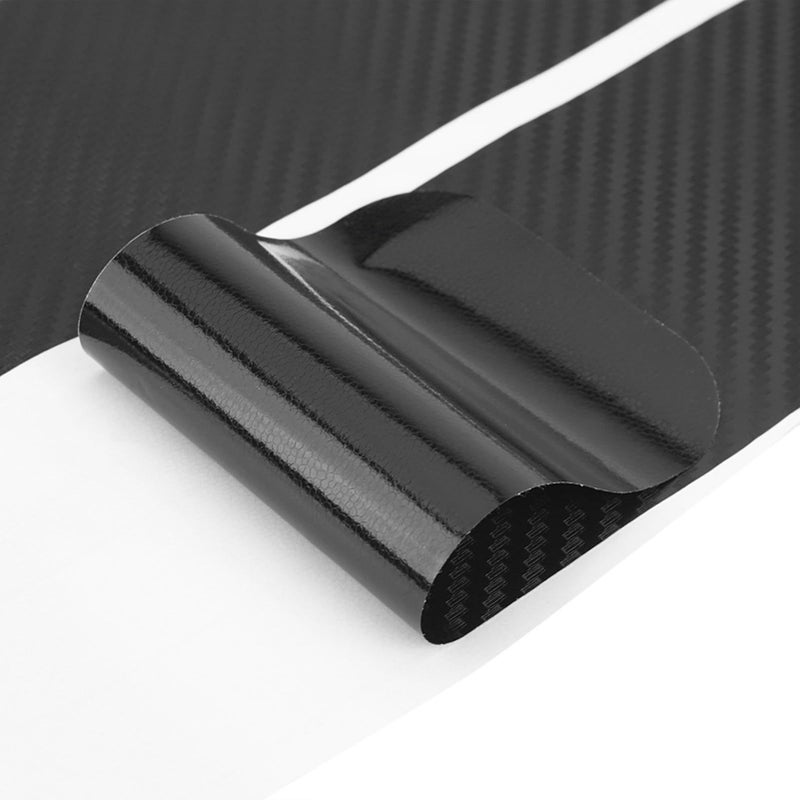 Car Door Sill Protector Carbon Fiber Anti Scratch Sticker Universal Fit Most Vehicles Protect Against Scratches Scuffs For Interior Black - Image 5