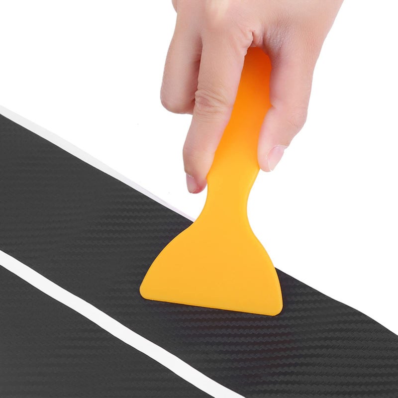 Car Door Sill Protector Carbon Fiber Anti Scratch Sticker Universal Fit Most Vehicles Protect Against Scratches Scuffs For Interior Black - Image 4