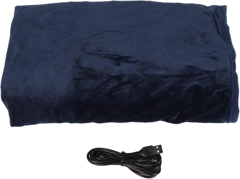 OUKA Heated Blanket, Flannel Material Soft Comfortable Warm Electric Throw Blanket for Home Relaxing Sleeping (Blue) - Image 5