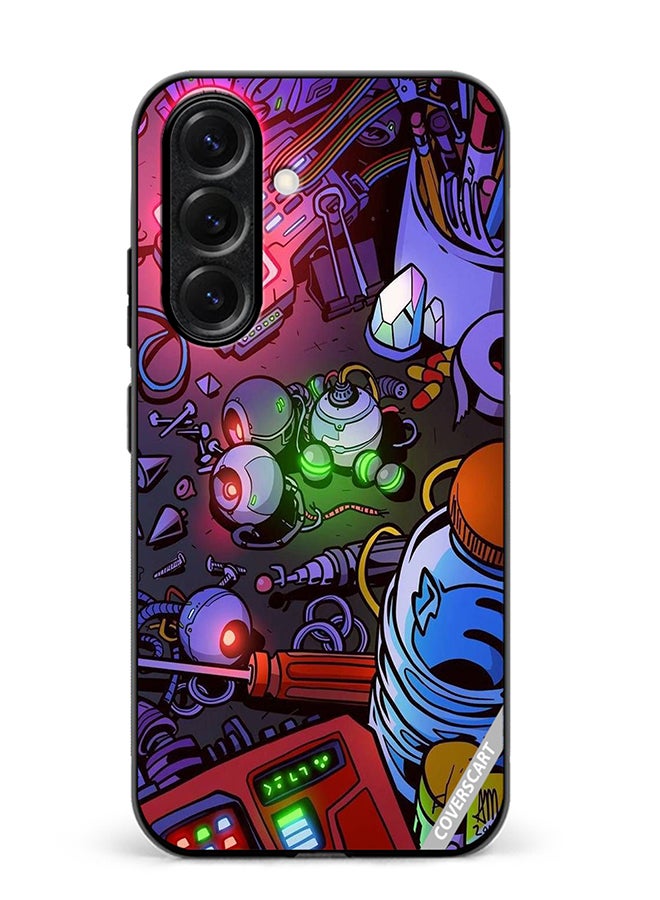 VR CREATIVE Protective Case Cover For Samsung Galaxy S25 Plus Electric Devices Design Multicolour