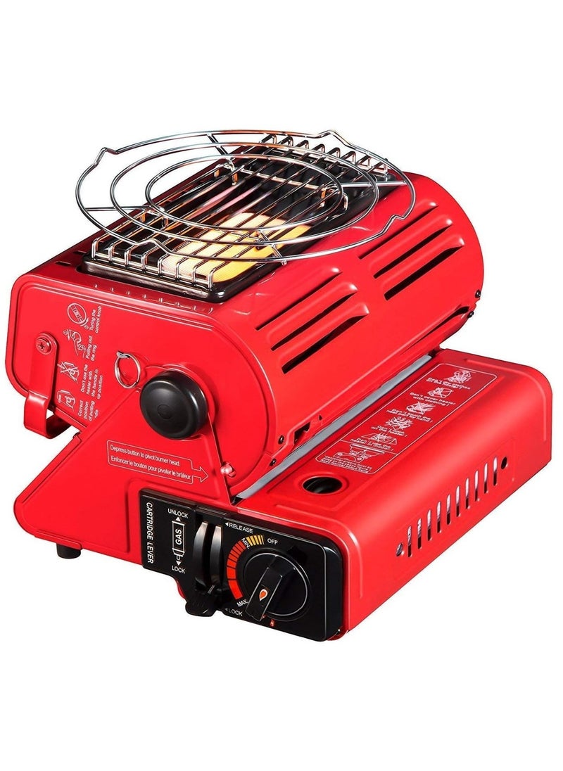 DANIM Portable Gas Heater 2 in 1 Heater Camping Gas Stove Camping Emergency Butane Heater Coherent Heat Source Survival Tools for Travelling Hiking Picnic Camping  - Image 1