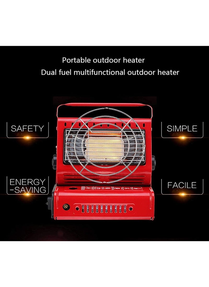 DANIM Portable Gas Heater 2 in 1 Heater Camping Gas Stove Camping Emergency Butane Heater Coherent Heat Source Survival Tools for Travelling Hiking Picnic Camping  - Image 5