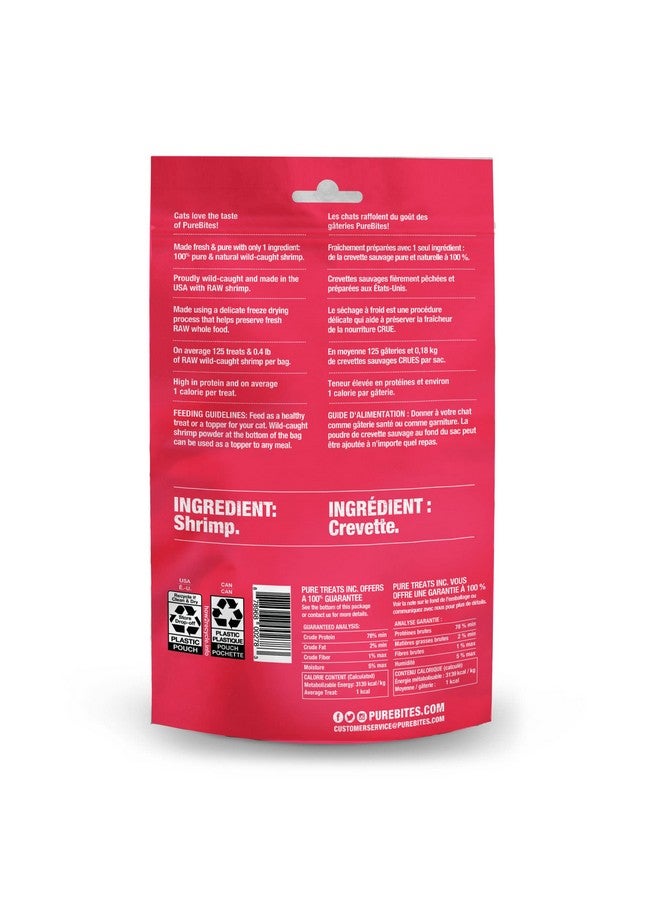 PureBites Shrimp Freeze Dried Cat Treats, 1 Ingredient, Made in USA, 0.8oz - Image 3