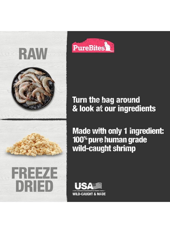 PureBites Shrimp Freeze Dried Cat Treats, 1 Ingredient, Made in USA, 0.8oz - Image 4