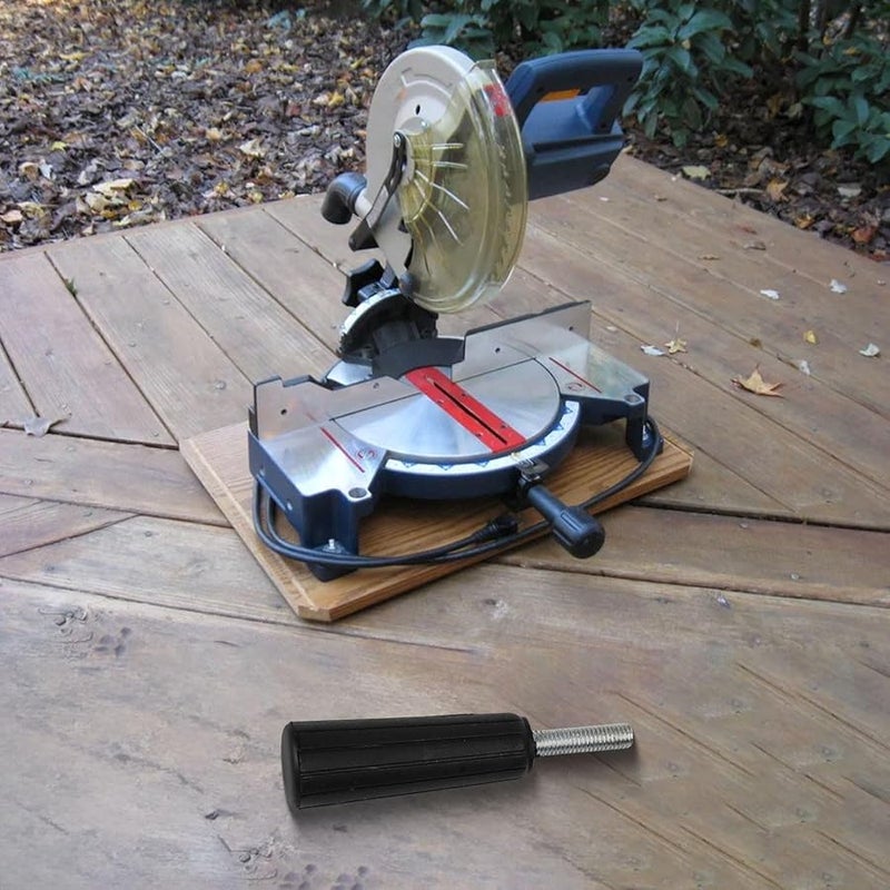 Miter Saw Adjustment Handle Replacement Black M10 Thread 35mm Metal Plastic 11 8x3cm - Image 2