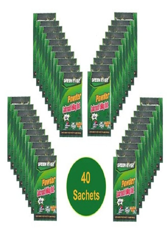 Green River 40 Pack Cockroach Killing Bait Powder - Image 1