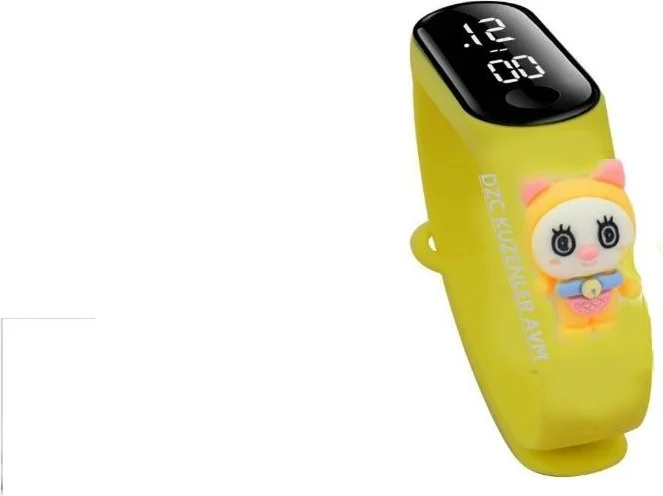 دي زي سي كوزنلر أفم Dzc Cousins ​​Avm Innocent Cat LED Touch Screen Digital Children and Youth Wristwatch Yellow (They Are Not Smart)