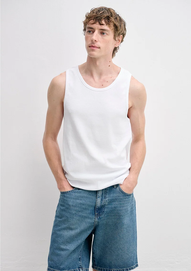 Mavi White Tank Top