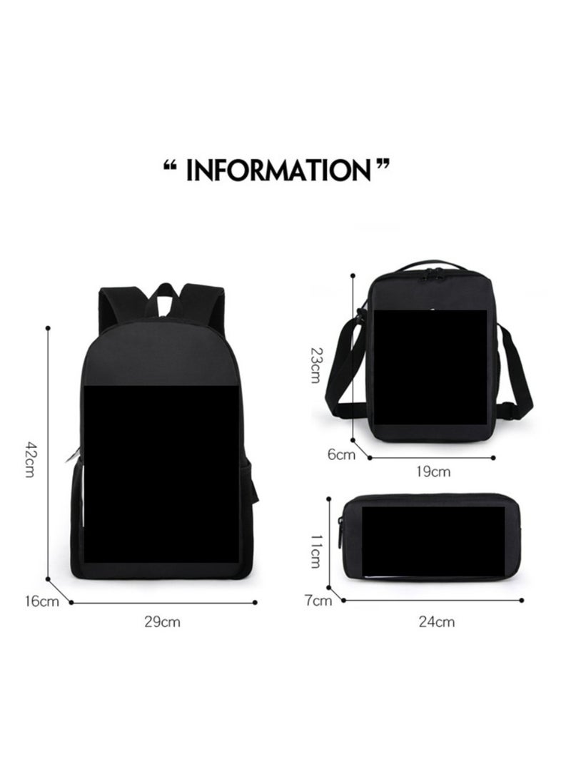 Backpack for primary and secondary school students, backpack for children, anime cartoon backpack, pencil case - Image 2