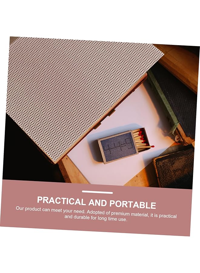 إيروريكس قطع من ورق لاصق من أعواد الثقاب الفوسفورية وإكسسوارات التخييم وملصقات أعواد الثقاب وملصقات أعواد الثقاب الصناعية ووسادات أعواد الثقاب الاحتياطية وورق الفوسفور - Image 2