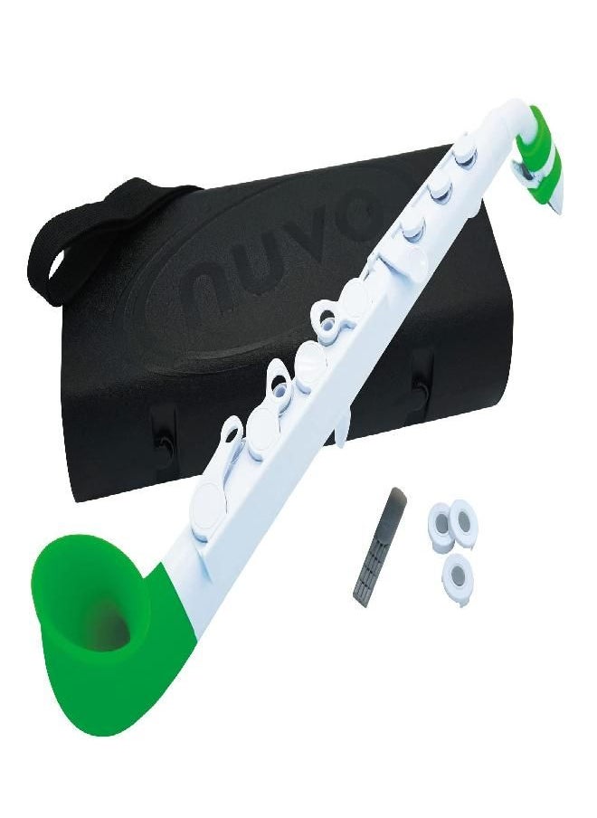 Nuvo Nuvo Soprano Saxophone, White/Green (N520JWGN)  - Image 1