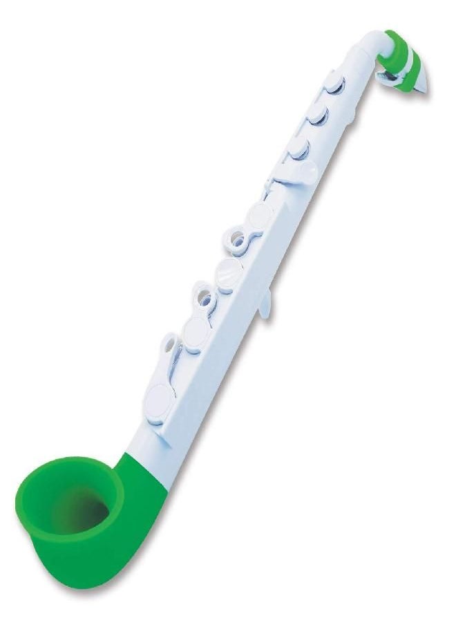 Nuvo Nuvo Soprano Saxophone, White/Green (N520JWGN)  - Image 2