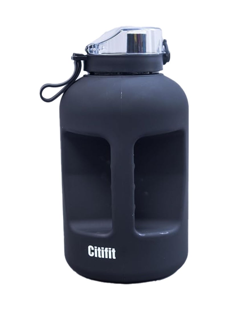Citifit زجاجة ماء جيم سيتيفيت 2.5 لتر PP، PETG/ أسود - Image 1