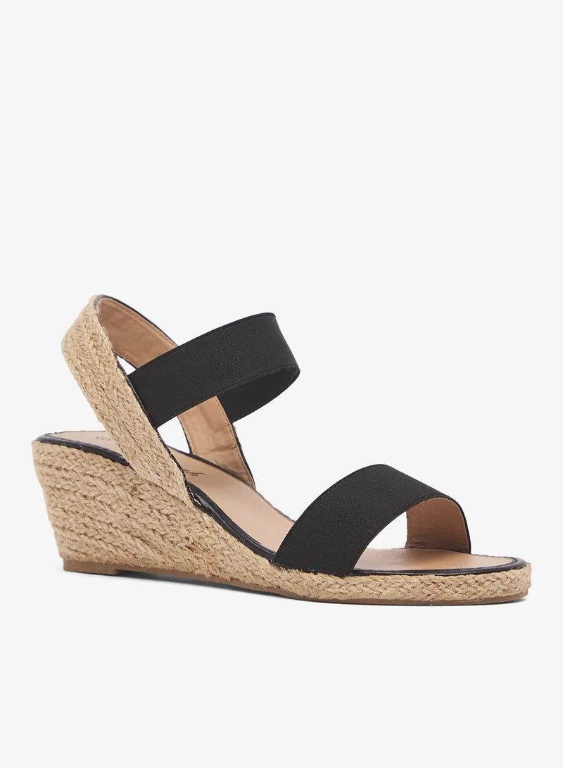 Savannah Collection Mid Wedged Casual Sandal
