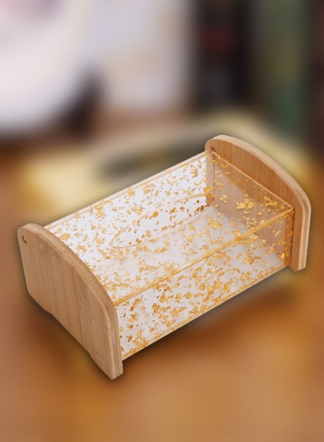 fashionhome Wooden Tissue Box Holder Cover Rectangular Removable Tissue Dispenser Organizer with Smooth and Large Opening for Office Kitchen Living Room Bedroom Bathroom 22 x 14 x 10 Centimeter - Image 2