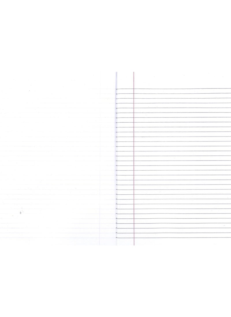 Psi - 3-Piece A4 Size Light Weight Single Lined Notebook With One Side Plain 30 Sheets - Image 1